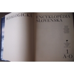 Kol.autor  - Pedagogická encyklopédia slovenska I.- A-O